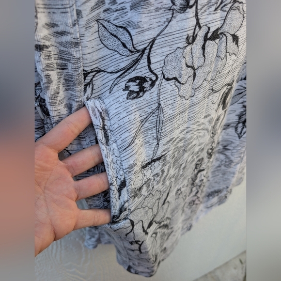 Athleta Balance Print Dress In Gray Eden Floral Pockets Women's Size Small - Picture 4 of 8